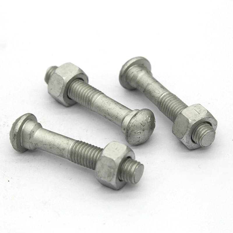 HDG Round Head Bolt and Oval Neck Fish Bolts