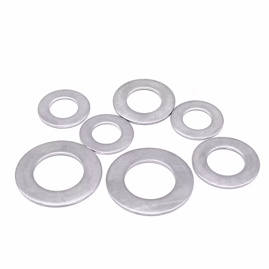 Joints en acier de fixation galvanisés rondelle plate pour machine