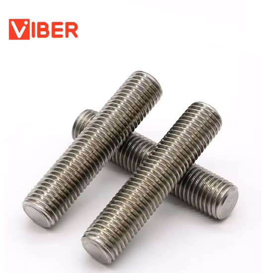 Tige filetée trapézoïdale de boulon de goujon d'Acme galvanisé par acier inoxydable de la catégorie 8,8 10,9 de catégorie