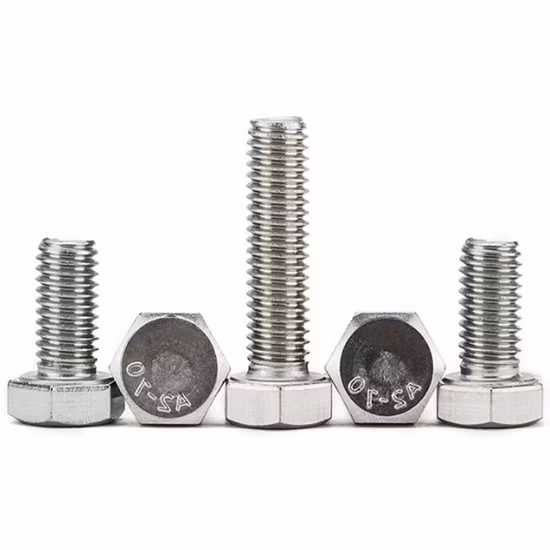 Sortie d'usine ANSI ASME B18.2.1 Boulon hexagonal Grade2 5 8 A10 pouces Taille Unc Unf Boulon hexagonal fabriqué en Chine