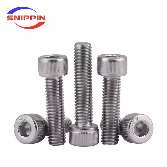 Boulon à tête hexagonale à six pans creux en acier inoxydable