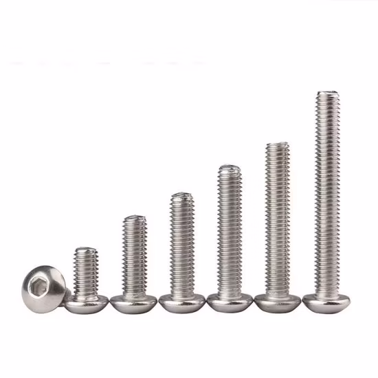 Vis à tête ronde à six pans creux en acier inoxydable SS304